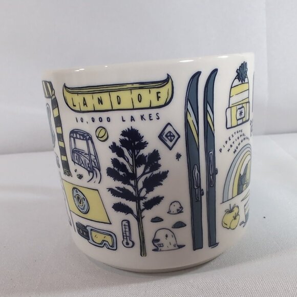 Starbucks Minnesota Been There Series Mug Coffee Tea Ceramic White Blue 2018 - Picture 5 of 13